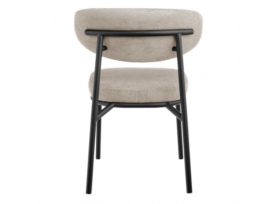 Стул Lucas 2 латте шенилл с чёрными ножками в Кургане