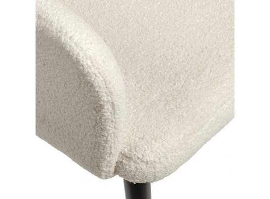 Стул Bruno белый, искусственный мех в Кургане