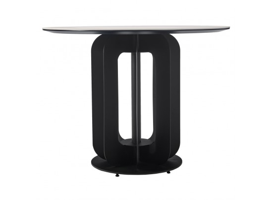 Стол Korfu диам.100см, керамогранит светлый мрамор в Кургане