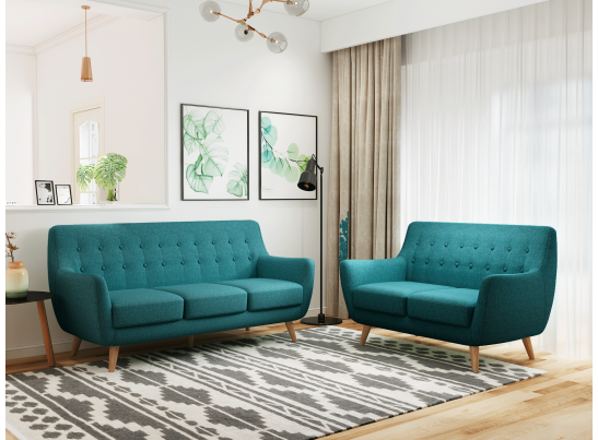 Диван Picasso двухместный темно-бирюзовый в Кургане