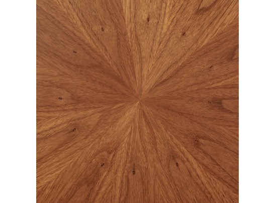 Стол Liverpool диам.110см, шпон орех лучевой набор, с хромированными ножками в Кургане