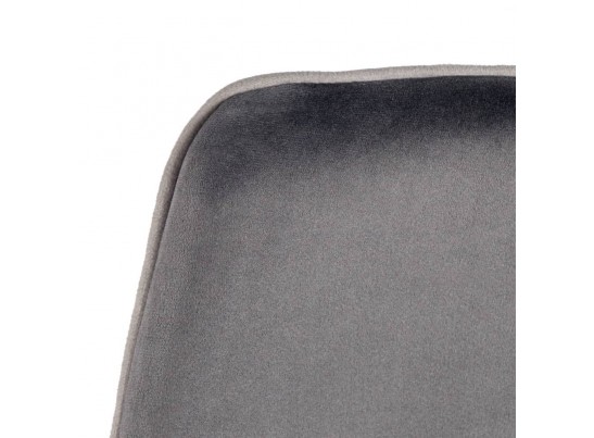 Стул полубарный Dave серый с жаккардом, с поворотным механизмом в Кургане
