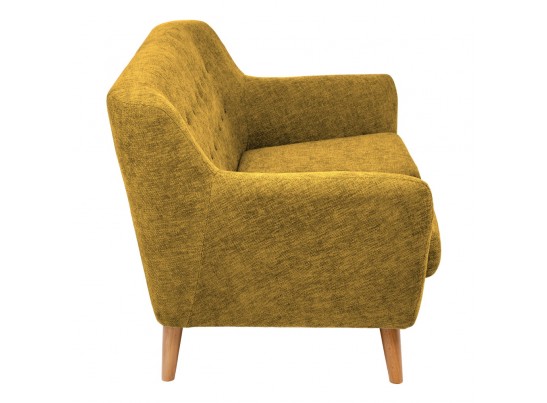 Диван Picasso двухместный горчичный, шенилл в Кургане
