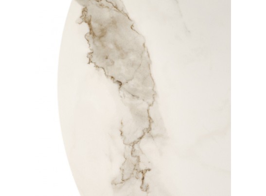 Стол Korfu диам.100см, керамогранит светлый мрамор в Кургане