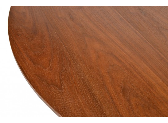 Стол Liverpool диам.110см, орех с золотистыми ножками в Кургане