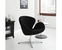 Кресло SWAN CHAIR чёрный кашемир в Кургане