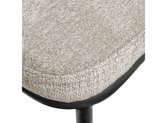 Стул полубарный Lucas 2 латте шенилл с чёрными ножками в Кургане