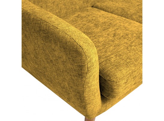 Диван Picasso двухместный горчичный, шенилл в Кургане