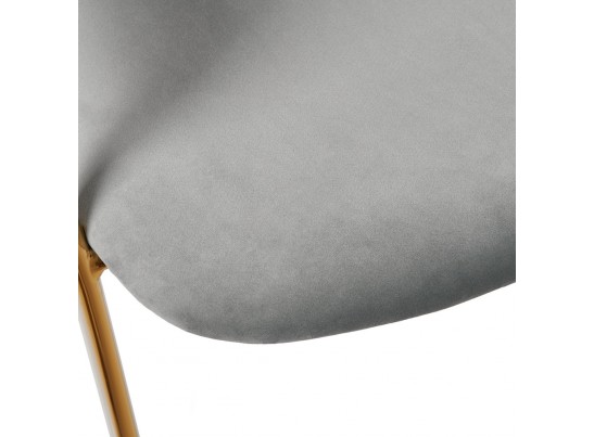 Комплект из 4-х стульев Turin серый с золотыми ножками в Кургане