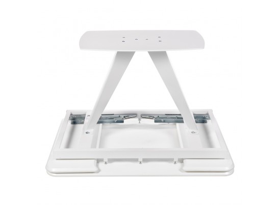 Стол Vito раскладной 120-184x80x75см, керамогранит белый мрамор, белый в Кургане