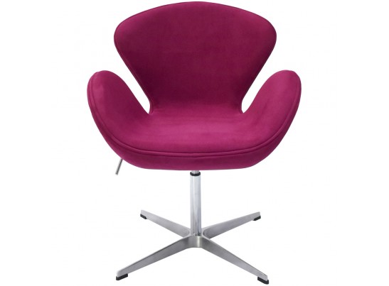 Кресло SWAN CHAIR винный, искусственная замша в Кургане