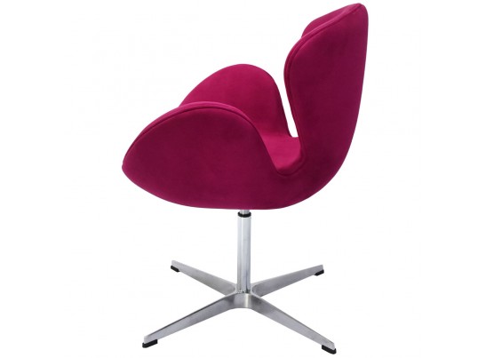 Кресло SWAN CHAIR винный, искусственная замша в Кургане