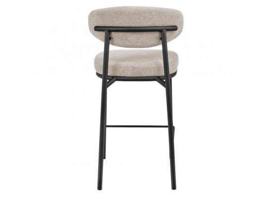 Стул полубарный Lucas 2 латте шенилл с чёрными ножками в Кургане