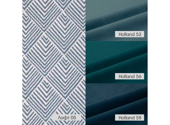 Стул полубарный Dave в комбинаторе с жаккардом, цвет под заказ, с поворотным механизмом в Кургане