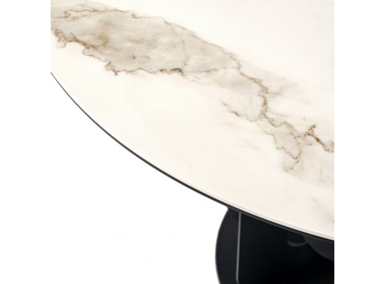 Стол Korfu диам.100см, керамогранит светлый мрамор в Кургане