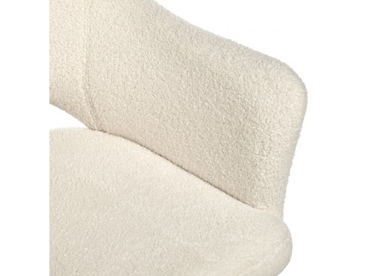 Стул Bruno белый, искусственный мех в Кургане