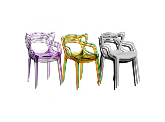 Комплект из 2-х стульев Masters прозрачный зелёный в Кургане