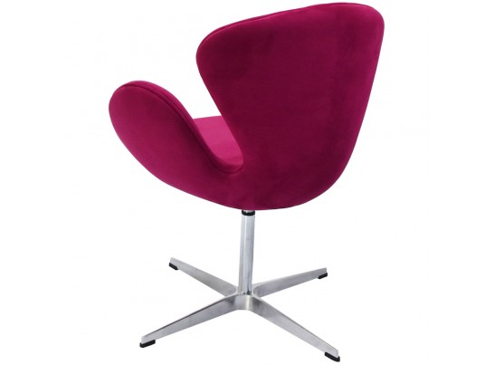 Кресло SWAN CHAIR винный, искусственная замша в Кургане