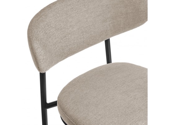 Стул Lucas 2 латте шенилл с чёрными ножками в Кургане