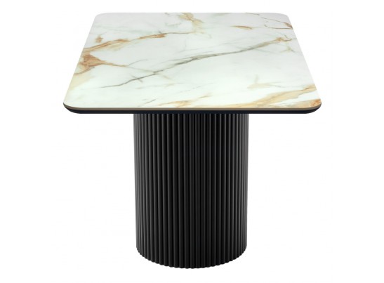 Стол Festa 140x85x77см, керамогранит Calacatte gold в Кургане