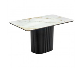 Стол Festa 140x85x77см, керамогранит Calacatte gold