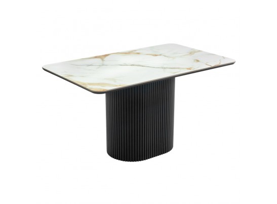 Стол Festa 140x85x77см, керамогранит Calacatte gold в Кургане