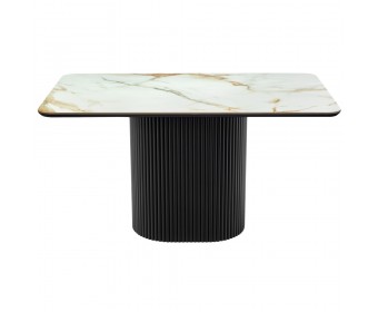 Стол Festa 140x85x77см, керамогранит Calacatte gold