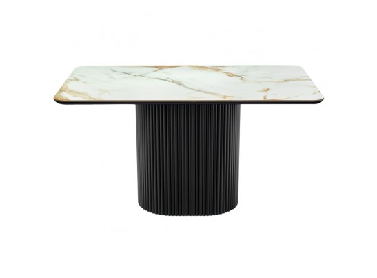 Стол Festa 140x85x77см, керамогранит Calacatte gold в Кургане