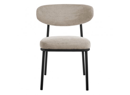 Стул Lucas 2 латте шенилл с чёрными ножками в Кургане