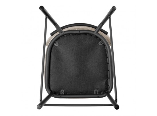 Стул полубарный Lucas 2 латте шенилл с чёрными ножками в Кургане