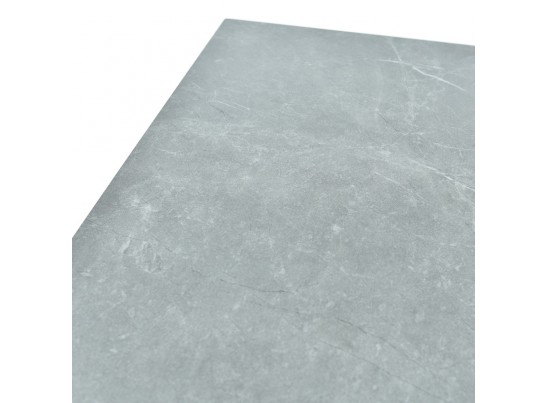 Стол Adam раскладной 140-190x90x75см, керамогранит серый мрамор, чёрный в Кургане