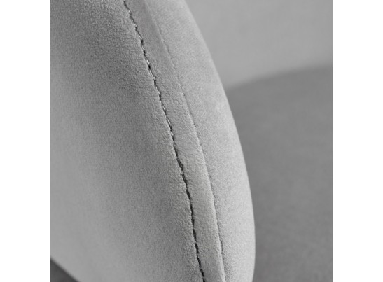 Стул-полукресло Emil серый с золотыми ножками в Кургане