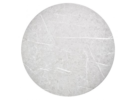 Набор кофейных столиков Tango светло-серый мрамор с чёрными ножками, 2шт в Кургане