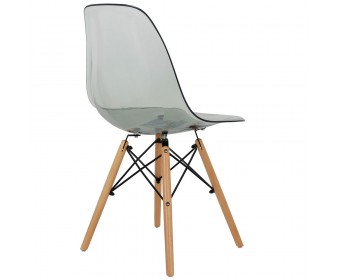 Стул Eames прозрачный серый