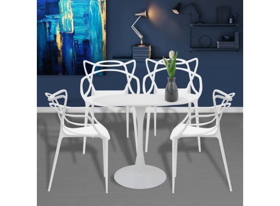 Стол Tulip диам.100см, белый в Кургане