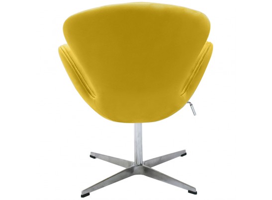 Кресло SWAN CHAIR жёлтый, искусственная замша в Кургане