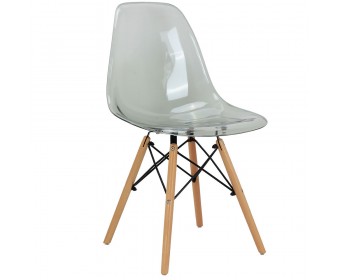 Стул Eames прозрачный серый