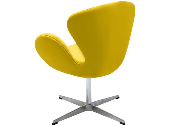 Кресло SWAN CHAIR жёлтый, искусственная замша в Кургане