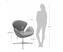 Кресло SWAN CHAIR светло-серый кашемир в Кургане