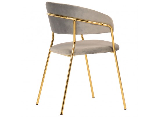 Комплект из 4-х стульев Turin латте с золотыми ножками в Кургане