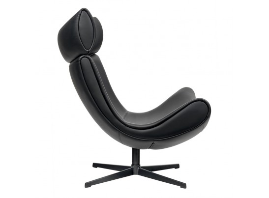 Кресло TORO чёрный, натуральная кожа в Кургане