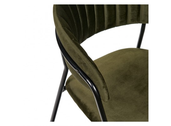 Стул Turin зеленый с чёрными ножками в Кургане