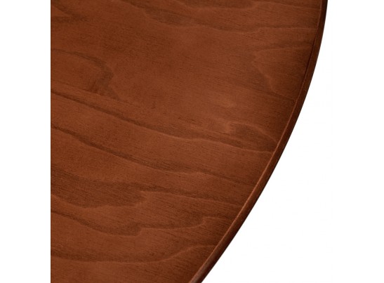 Стол Liverpool диам.110см, шпон орех с золотистыми ножками в Кургане