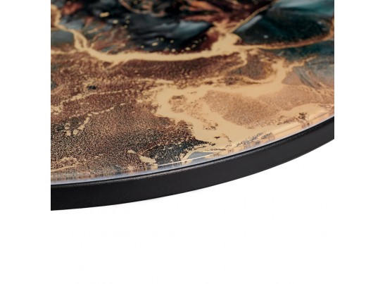 Набор кофейных столиков Tango космический с чёрными ножками, 2шт в Кургане