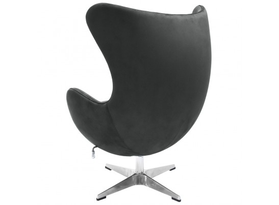Кресло EGG CHAIR графит, искусственная замша в Кургане