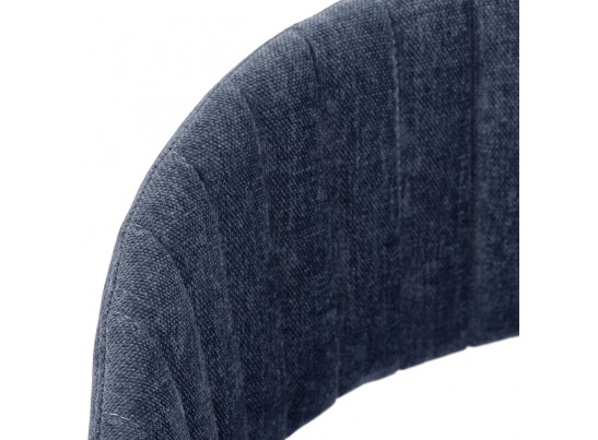 Стул Turin синий вельвет с чёрными ножками в Кургане