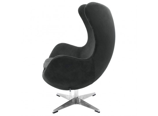 Кресло EGG CHAIR графит, искусственная замша в Кургане