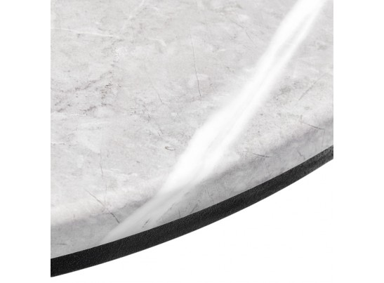 Набор кофейных столиков Tango светло-серый мрамор с чёрными ножками, 2шт в Кургане