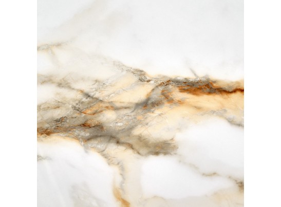 Стол Aura D110, керамогранит Calacatte gold мрамор, чёрный в Кургане