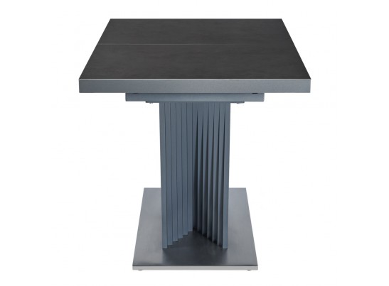 Стол раздвижной ASTRA 140-190x80х80см, керамогранит, сталь, антрацит в Кургане